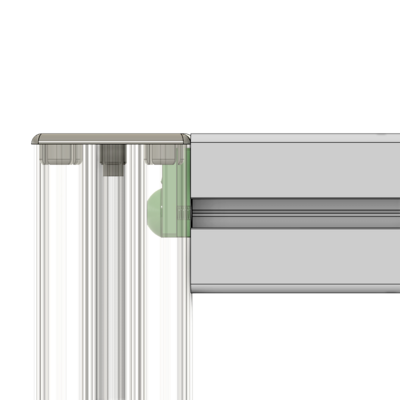 41-002-7 MODULAR SOLUTIONS ZINC PART HIDDEN PROFILE CONNCETOR C, SHORT